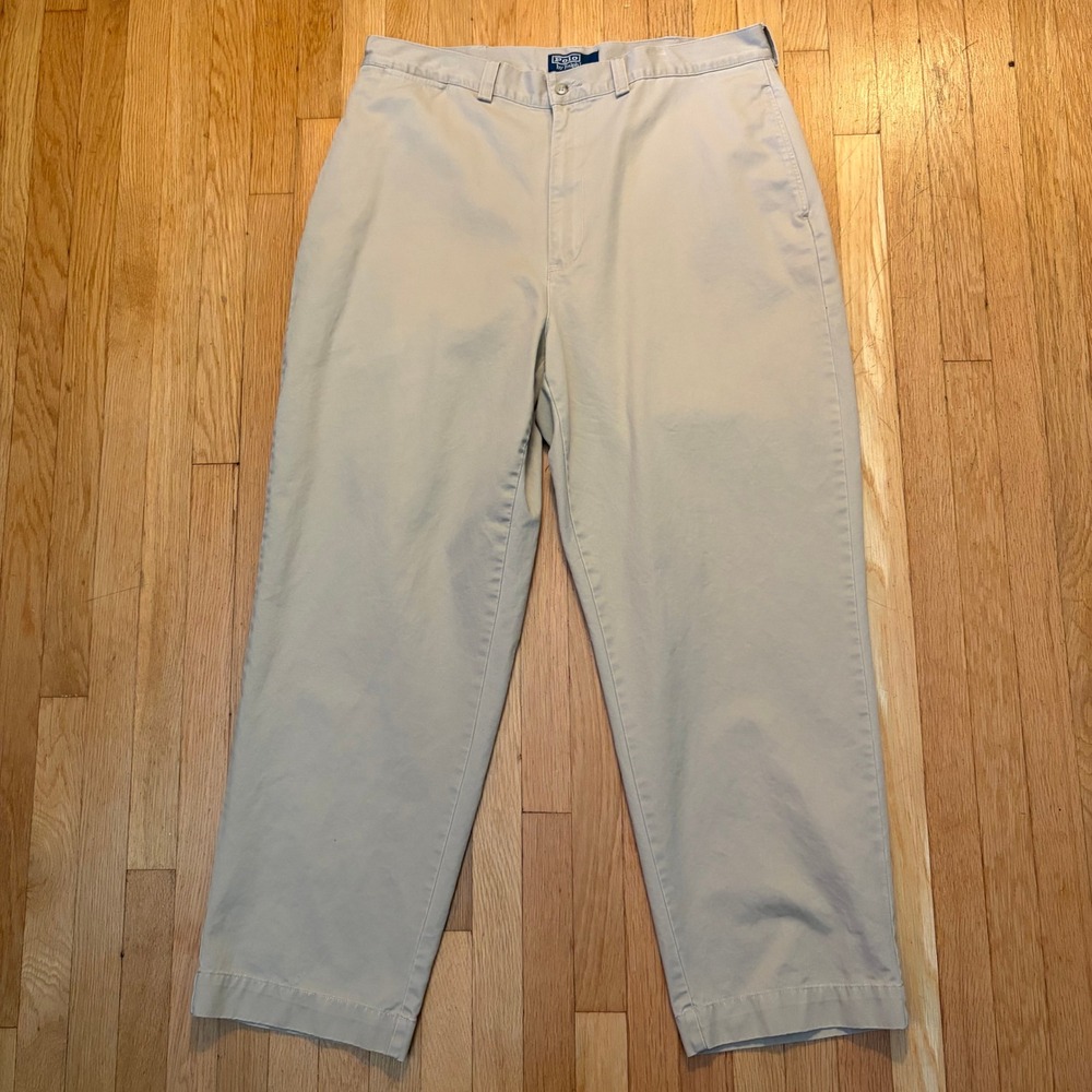 Polo Ralph Lauren Philip Pant Mens 38x30 Khaki Tan‎ Cotton Straight Chino Pants